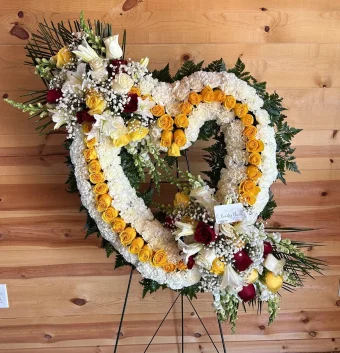Heartfelt Standing Wreath - Country Charm Floral and Gifts