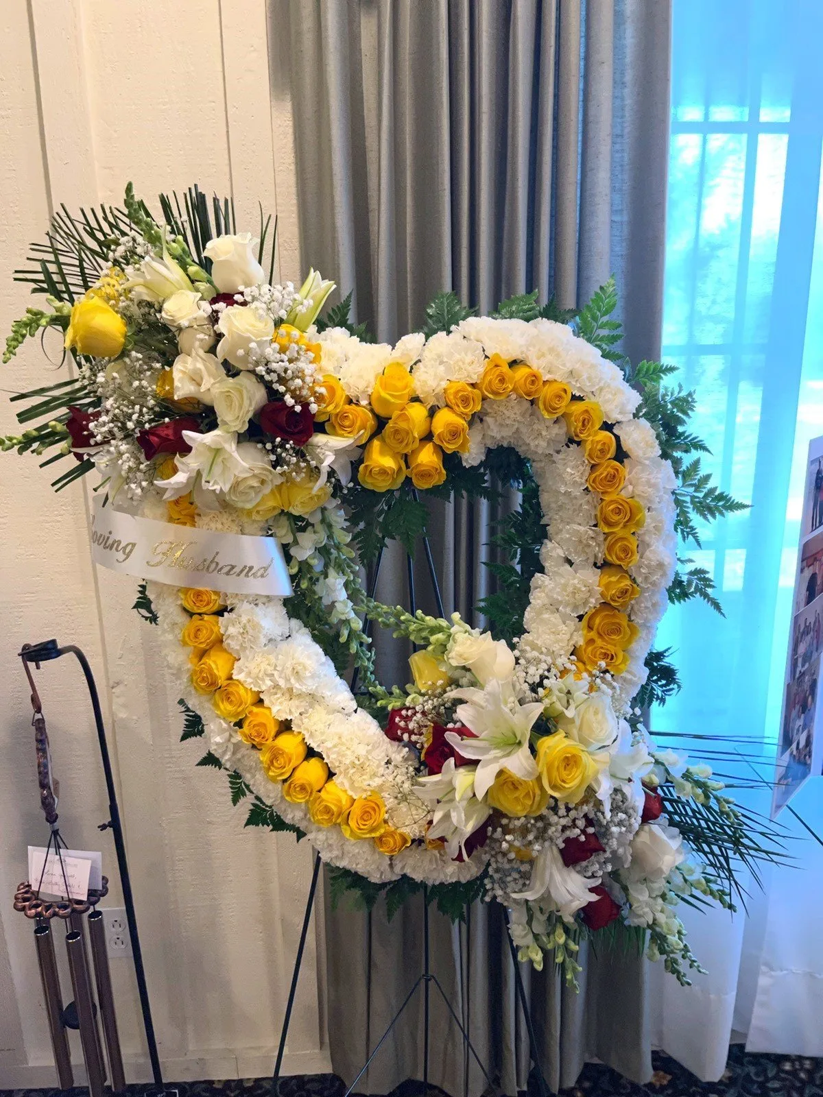 Country Charm Floral and Gifts | Florist LaPorte Indiana Heartfelt Standing Wreath - Country Charm Floral and Gifts