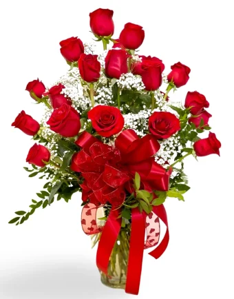 2 Dozen Roses | A Gorgeous and Meaningful Gift of 24 Vibrant Red Roses, Radiating your Expression of Deep Love and Commitment This Valentine's Day. Country Charm Will Make Your Celebration Perfect, For Every Occasion. Local Florist Shop Delivering 7 Days a Week to New Carlisle and LaPorte County Addresses.