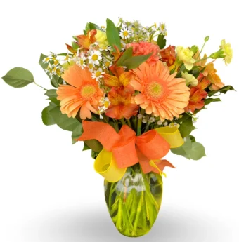 Daisy Delight | Bouquet of Fresh-Cut Daisies in Delightful Colors | A Perfect Mother's Day or Birthday Arrangement | Local Delivery LaPorte & New Carlisle, IN.
