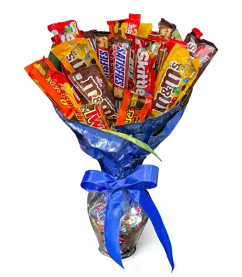 Candy Bar Bouquet | Send a Bouquet of Candy Bars & Chocolate, Especially Fitting Gift for Boys & Men | Same Day Flower & Gift Delivery 7 Days a Week LaPorte, IN