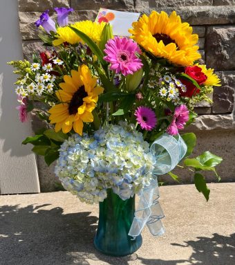 Sweet Summer Bouquet | A colorful combination of premium, vibrant flowers perfect for Special Summertime Occasions. Affordable, Unique, and Timely Delivery 7 Days a week to LaPorte County, IN.